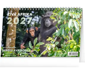NOTIQUE Živá Afrika 2027 / Stolný kalendár / 23,1 × 14,5 cm