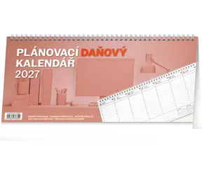 NOTIQUE Plánovací daňový 2027 / Stolný kalendár / 33 × 14,5 cm
