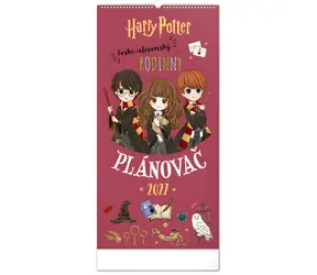 NOTIQUE Rodinný plánovací Harry Potter 2027 / Nástenný kalendár / 21 × 42 cm