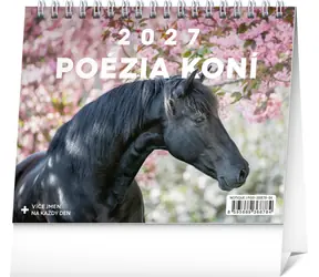 NOTIQUE Poézia koní 2027 - slovenský / Stolný kalendár / 16,5 × 13 cm