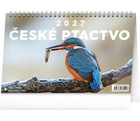 NOTIQUE České vtáctvo 2027 / Stolný kalendár / 23,1 × 14,5 cm