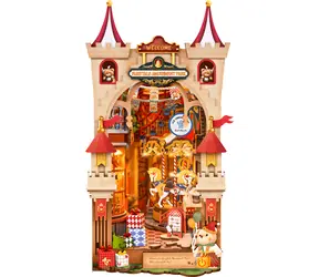 Robotime 3D skladačka Rozprávkový zábavný park / Zarážka na knihy / 257 dielikov / LED osvetlenie / stredná obtiažnosť / 14+