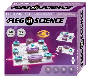 Boffin Fleg Science / Elektronická stavebnica / 25 súčiastok / 40 projektov / od 8 rokov