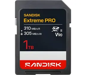 SanDisk Extreme PRO SDXC 1TB / Pamäťová karta / UHS-II V90 / čítanie 310 MB/s / zápis 305 MB/s