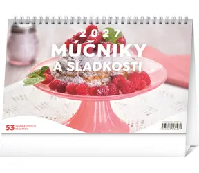 NOTIQUE Múčniky a sladkosti 2027 / Stolný kalendár / 23,1 × 14,5 cm / slovenské kalendárium