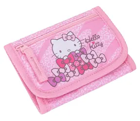 BAAGL Hello Kitty Sweet Leopard GRS / Peňaženka na krk / šnúrka s poistkou / suchý zips / menovka