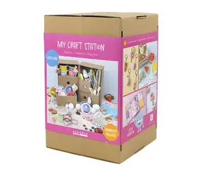 Creativ Company Kreatívna sada Maxi box Modelovanie / Modelovacia sada / Silk Clay + Foam Clay + trblietavá hmota