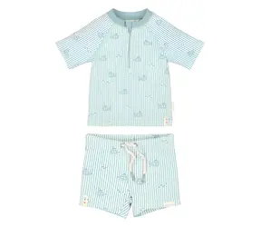 Little Dutch Ocean Adventure veľ. 74/80 / Detské plavky / krátky rukáv / 2-dielne / 94% recyklovaný nylon