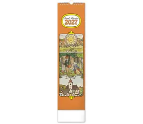 NOTIQUE Josef Lada 2027 / Nástenný kalendár / 12 × 48 cm