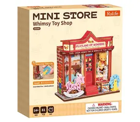 Robotime Miniatúra mini Hračkárstvo / 3D drevená skladačka / 81 dielikov / od 14 rokov