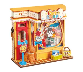 Robotime Miniatúra mini Zverimex / 3D drevená skladačka / 76 dielikov / od 14 rokov