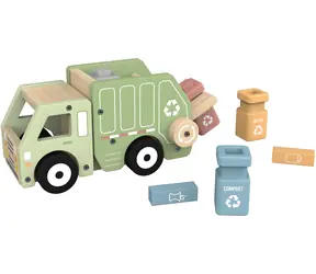 2Kids Toys Smetiarske auto Recyklácia / Drevené auto / FSC drevo / od 3 rokov