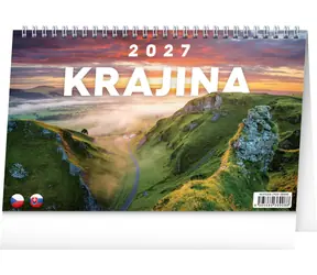 NOTIQUE Krajina CZ/SK 2027 / Stolný kalendár / 23,1 x 14,5 cm