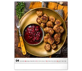 NOTIQUE Gourmet 2027 / Nástenný kalendár / 48 × 56 cm