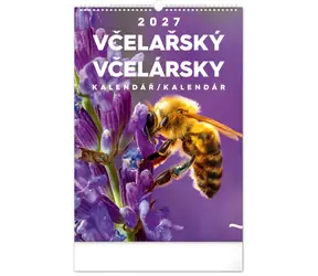 NOTIQUE Včelársky kalendár 2027 CZ/SK / Nástenný kalendár / 33 × 46 cm