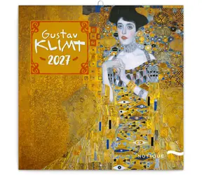NOTIQUE Poznámkový kalendár Gustav Klimt 2027 / 30 x 30 cm