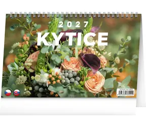NOTIQUE Stolný kalendár Kytica CZ/SK 2027 / 23,1 x 14,5 cm