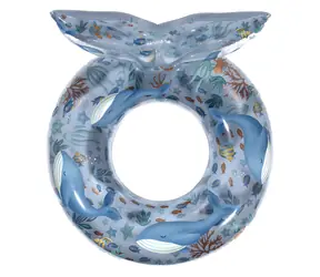 Little Dutch Nafukovací kruh Ocean WORLD modrá / priemer 91 cm / od 3 rokov