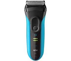 Braun Series 3 3040s modrá / Holiaci strojček / planžetový / 3 planžety / aku / 45 min