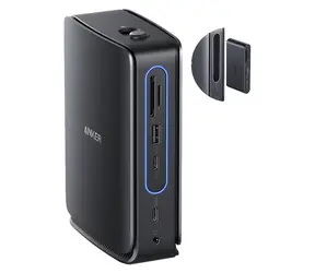 Anker Nano 13v1 čierna / Dokovacia stanica / 140W / 2x HDMI / 1x DP / USB-C 10Gbps / RJ-45 / SD+microSD