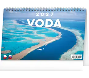NOTIQUE Voda CZ/SK 2027 / Stolný kalendár / 23,1 × 14,5 cm