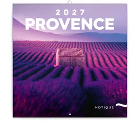 NOTIQUE Provence 2027 / Poznámkový kalendár / 30 × 30 cm / 6 jazykov