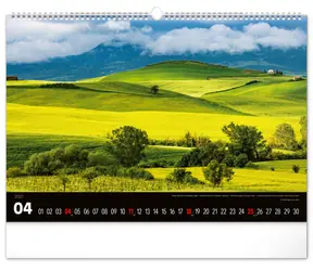 NOTIQUE Krajiny 2027 / Nástenný kalendár / 48 x 33 cm