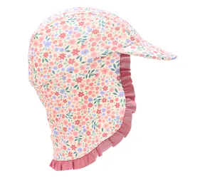 Little Dutch Dreamy Flowerfield veľ. 2 / Šiltovka s ochranou krku / 94% recyklovaný nylon / 1-2 roky