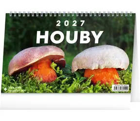NOTIQUE Stolný kalendár Huby 2027 / Stolný kalendár / 23.1 x 14.5 cm