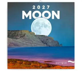 NOTIQUE Grid Calendar The Moon 2027 / Poznámkový kalendár / 30 × 30 cm