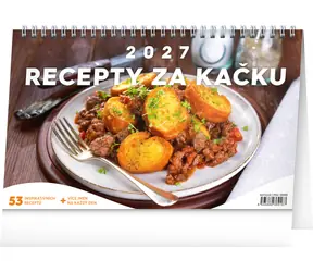 NOTIQUE Recepty za kačku 2027 / Stolný kalendár / 23,1 x 14,5 cm