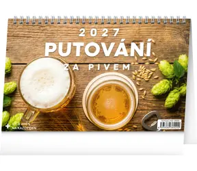 NOTIQUE Putovanie za pivom 2027 / Stolný kalendár / 23,1 × 14,5 cm