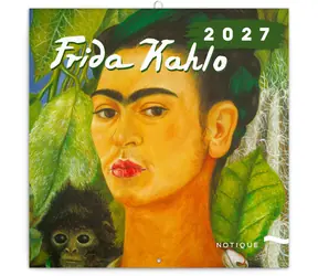 NOTIQUE Frida Kahlo 2027 / Mriežkový kalendár / 30 × 30 cm / september 2026 - december 2027