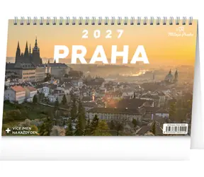 NOTIQUE Praha - Milujem Prahu 2027 / Stolný kalendár / 23,1 × 14,5 cm