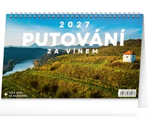 NOTIQUE Putovanie za vínom 2027 / Stolný kalendár / 23,1 × 14,5 cm