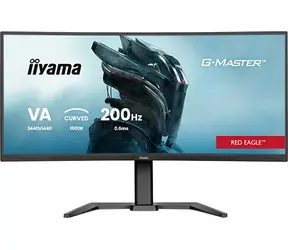 34" Iiyama G-Master Red Eagle GCB3484WQSU-B2 čierna / Herný monitor / Curved VA / 3440x1440 / 21:9 / 0.4ms / HDMI+DP