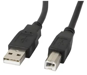 Lanberg CA-USBA-11CC-0030-BK čierna / Kábel USB / USB-A (M) - USB-B (M) / USB 2.0 / 3 m