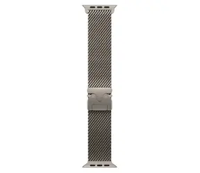 Apple Watch Milanese Loop 49 mm Natural Titanium veľ. S / Remienok milánsky ťah / Titan / 130-160 mm