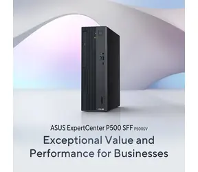 Asus ExpertCenter P500 SFF sivá / Stolný počítač / Intel Core 5 210H / 16GB DDR5 / 512GB SSD / Intel UHD / W11P