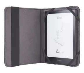 C-tech PROTECT RLC-02 čierna / Puzdro / pravá koža / 6" / Onyx Boox Go 6, Poke 5
