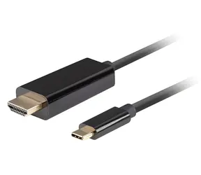 Lanberg USB-C (M) - HDMI (M) 3M čierna / Kábel / HDMI 2.0 / 4K / 60 Hz