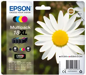 Epson Multipack 4-colours 18XL Claria Home Ink / Sada atramentov do tlačiarne / 4 farby / 470/450 strán