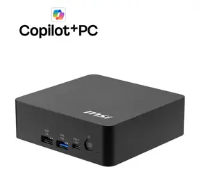 MSI Cubi NUC AI+ 3MG-002EU čierna / Intel Core Ultra 9 386H / 32GB DDR5 / 1TB SSD / 2x 2,5G LAN / Wi-Fi 7 / W11P