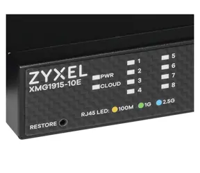 ZyXEL XMG1915-10E / Switch Managed L2 / 8x 2,5 GbE RJ-45 / 2x 10G SFP+ / fanless