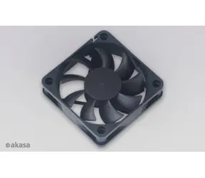 Akasa 60x60x15 čierna / Prídavný ventilátor / 60 mm / 4300 RPM / 32,7 dB / 3pin / OEM