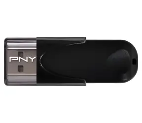 PNY Attaché 4 čierna / Flash disk / 64 GB / USB 2.0 / čítanie 25 MB/s