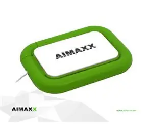 AIMAXX eNViXtra UHL 1 zelená / USB hub / 4X USB 2.0 / so skladacou LED lampičkou
