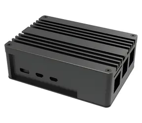 Akasa Pi-5 Pre čierna / Pasívna hliníková skriňa / Raspberry Pi 5 / bez ventilátora