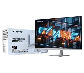 27" GIGABYTE MO27Q2A ICE biela / QD-OLED / 2560x1440 / 16:9 / 280Hz / 0.03ms / 250cd-m2 / 2x HDMI + DP + USB-C / VESA