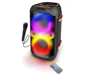 Esperanza EP156 čierna / Prenosný reproduktor / Karaoke / 20W / RGB / FM / microSD / BT 5.0
